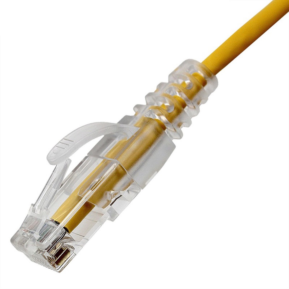 Black-Stone Cat6 UTP Patch cord, 15CM, Yellow - BSAC015M600-YL