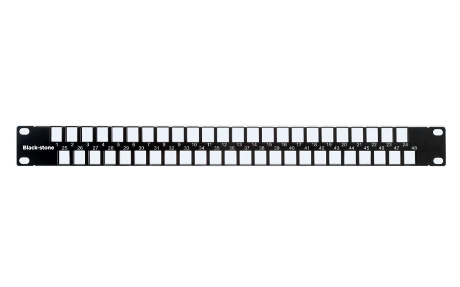 BLACKSTONE High Density Modular Patch Panel 48-Port 1U- BSPPHD48