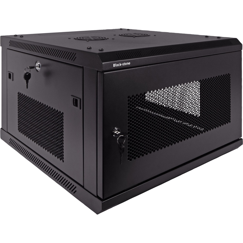BLACKSTONE VLINE 6U 450mm Depth Wall-Mount Networking Perforated Cabinet