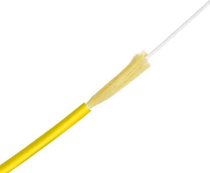 BLACKSTONE Simplex Fiber Optic Cable, Single Mode, OS2, 9/125µm, 2mm, Indoor, LS