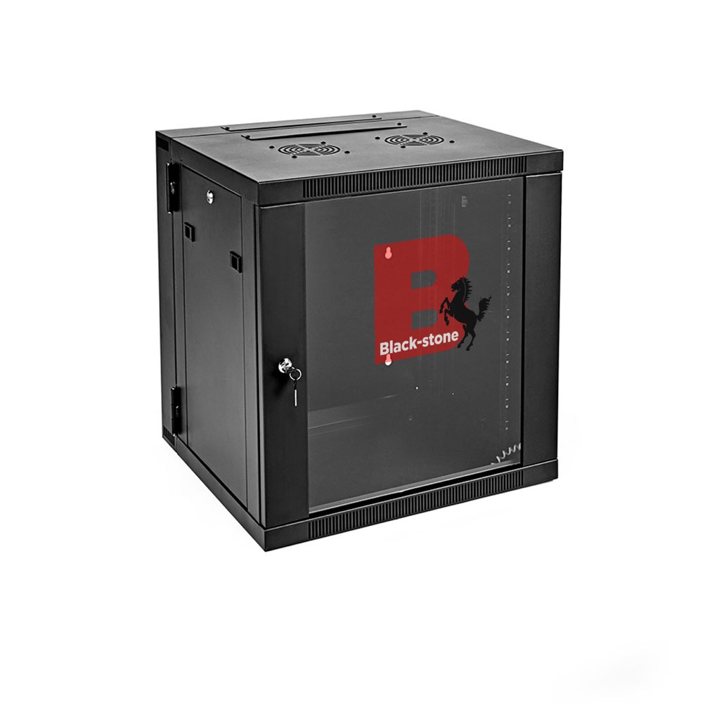 BLACKSTONE 12U 600mm Wall-Mount Double Section Hinged