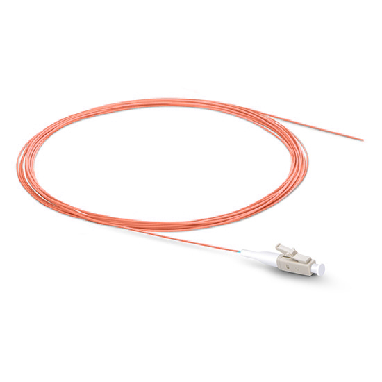 BLACKSTONE Fiber Optic Pigtail, 1 Fiber LC/UPC Pigtail, 50/125µm Multimode OM1, 
