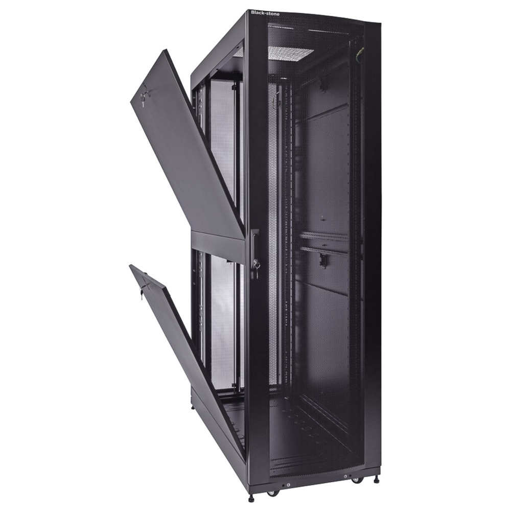 BLACKSTONE Server Spring 37U 1000mm Depth Networking Cabinet Perforated