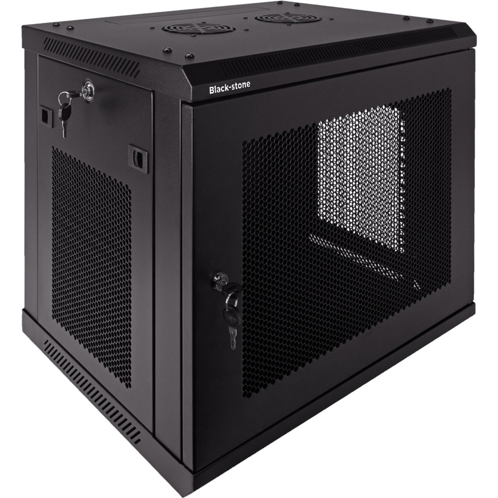 BLACKSTONE VLINE 9U 600mm Depth Wall-Mount Networking Perforated Cabinet