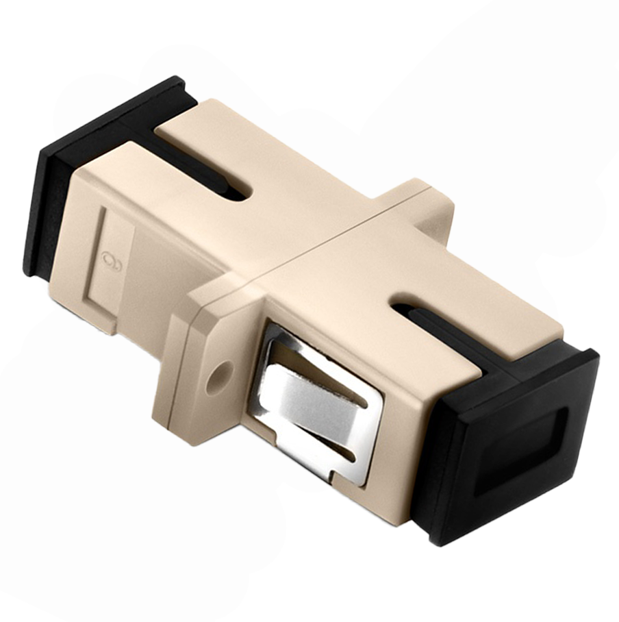 BLACKSTONE SC/UPC to SC/UPC Simplex Single Mode Plastic Fiber Optic Adapter/Coup