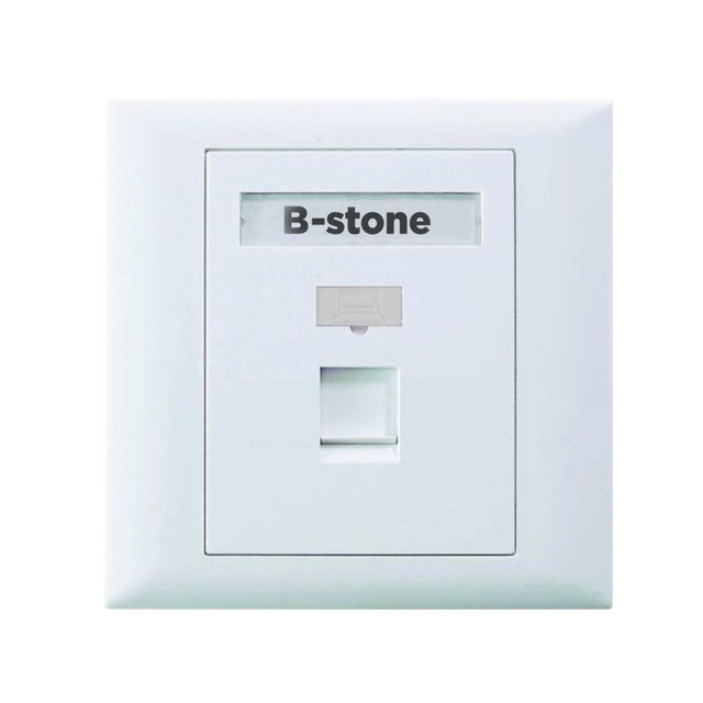 Black-stone 1-Port UK Style Faceplate- BSFPUK1000111